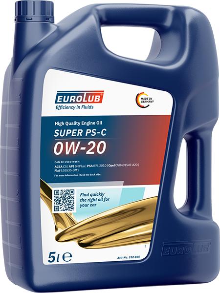 EUROLUB 252005 - SUPER PS-C 0W20