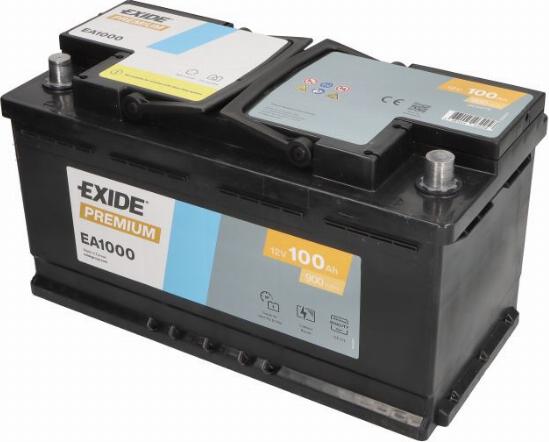 Exide EA1000 - 100Ah 900A akumul