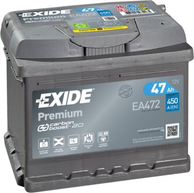 Exide EA472 - 47Ah 450A akumul