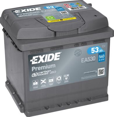 Exide EA530 - 53Ah 540A akumul
