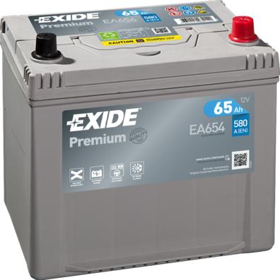 Exide EA654 - 65Ah 580A akumul