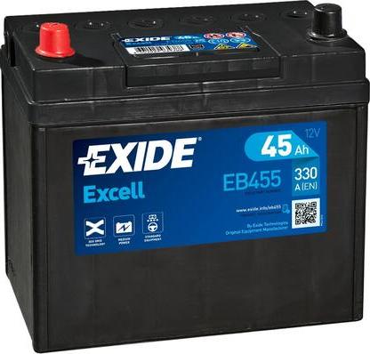 Exide EB455 - 45Ah 330A akumul