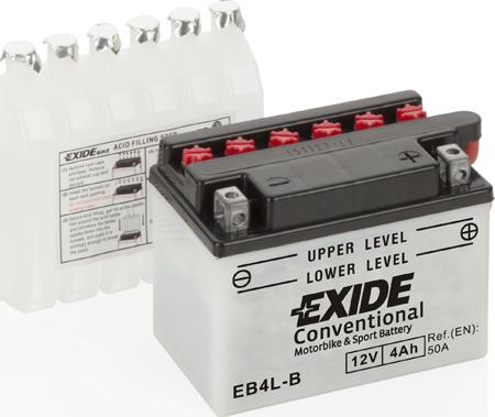 Exide EB4L-B - Startera akumulatoru baterija