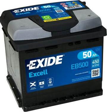 Exide EB500 - 50Ah 450A akumul