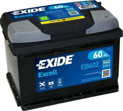 Exide EB602 - 60Ah 540A akumul