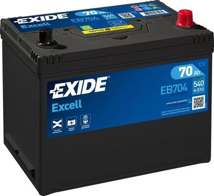 Exide EB704 - 70Ah 540A akumul