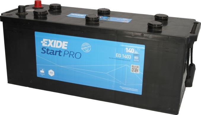 Exide EG1403 - 140Ah 800A akumul