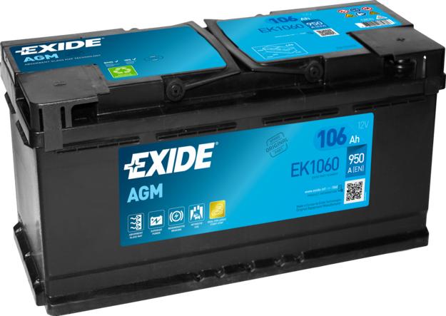 Exide EK1060 - 106Ah 950A akumul