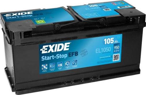 Exide EL1050 - 105Ah 950A akumul