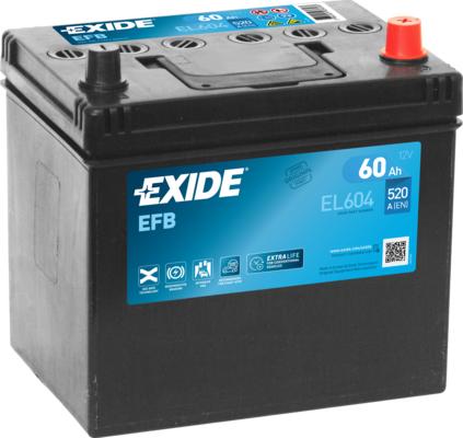 Exide EL604 - 60Ah 520A akumul
