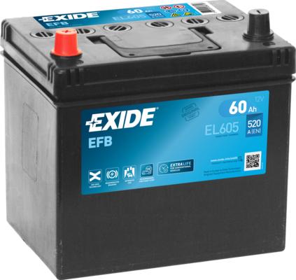 Exide EL605 - 60Ah 520A akumul