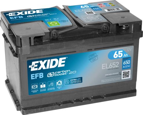 Exide EL652 - 65Ah 650A akumul