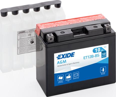 Exide ET12B-BS - Startera akumulatoru baterija