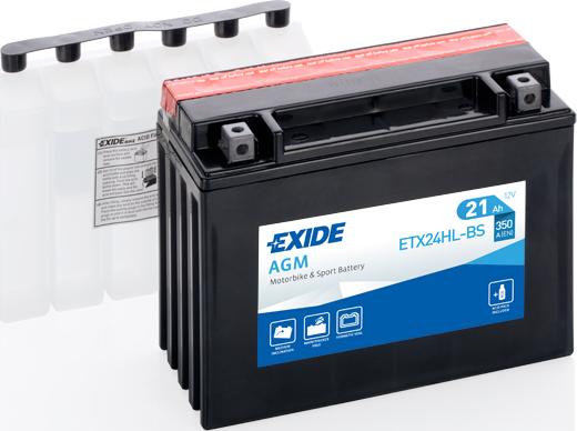 Exide ETX24HL-BS - Startera akumulatoru baterija