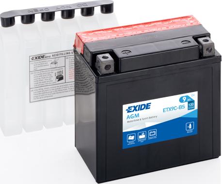 Exide ETX9C-BS