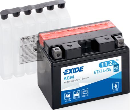 Exide ETZ14-BS - Startera akumulatoru baterija