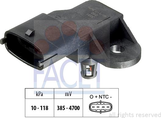 FACET 10.3091 - Gaisa spiediena