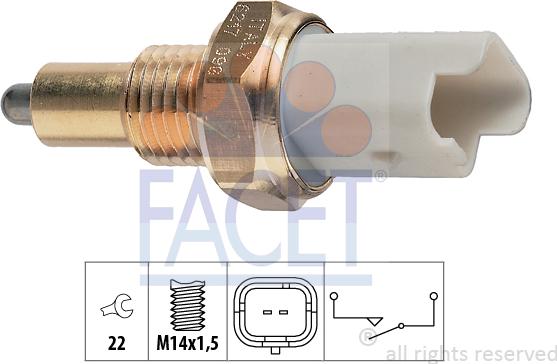 FACET 7.6217 - Slēdzis, Atpakaļgaitas