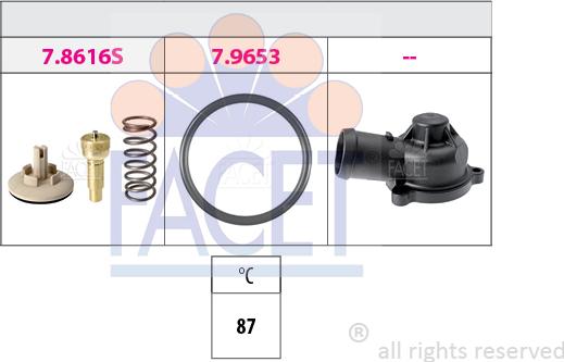 FACET 7.8617K - Termostats, Dzesēšanas