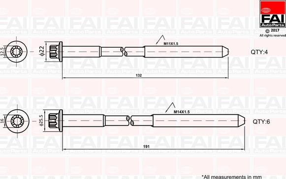FAI B1625 - Auto Part