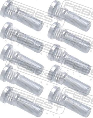 Febest 0184-004-PCS10 - TAPSKRŪVE 0184-004-PCS10