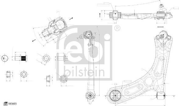 FEBI Bilstein 185603 - Neatkarīgās balstiekārtas