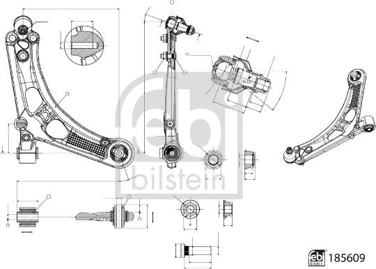 FEBI Bilstein 185609 - Neatkarīgās balstiekārtas