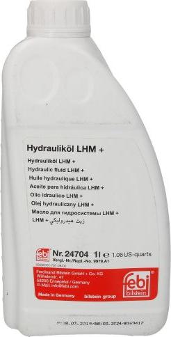 FEBI Bilstein 24704 - Hidrauliskā eļļa