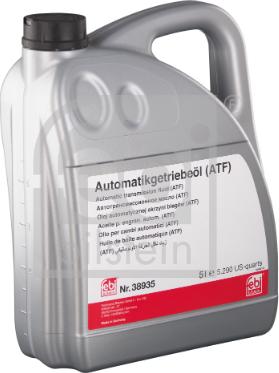 FEBI Bilstein 38935 - Automātiskās pārnesumkārbas