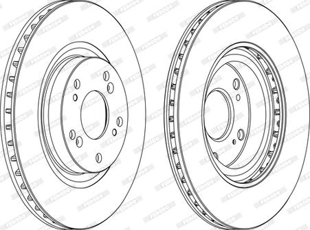 Ferodo DDF1596C - BREMŽU DISKS DDF1596