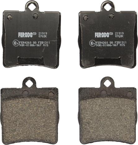 Ferodo FDB1311 - FDB1311 BREMŽU UZLIKAS