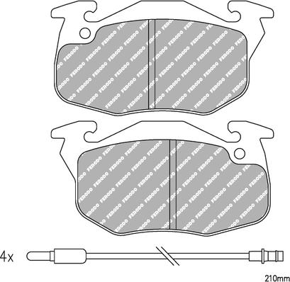 Ferodo Racing FDS729 - DS2000 BREMŽU