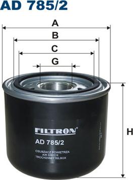 Filtron AD785/2 - Gaisa sausinātāja patrona