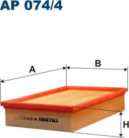 Filtron AP074/4 - Gaisa filtrs