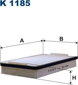 Filtron K1185 - Filtrs, Salona telpas