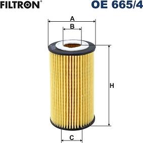Filtron OE665/4 - Eļļas filtrs