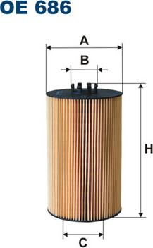 Filtron OE686 - Eļļas filtrs