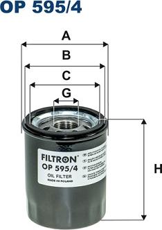 Filtron OP595/4 - Eļļas filtrs