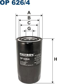 Filtron OP626/4 - Eļļas filtrs