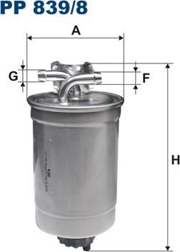 Filtron PP 839/8 - Degvielas filtrs