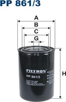 Filtron PP861/3 - Degvielas filtrs