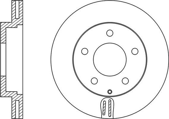 FREMAX BD-3258 - DDF496 BREMŽU DISKS