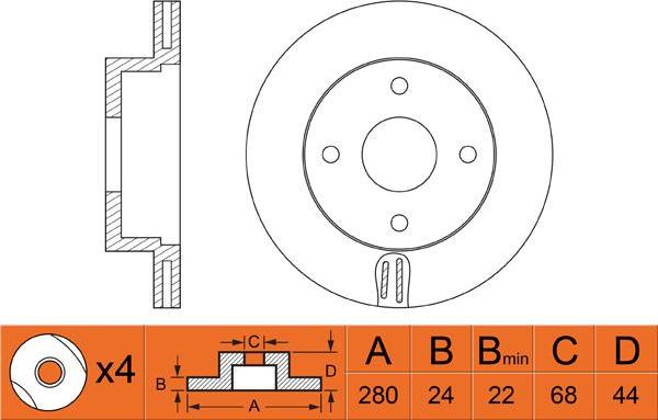 Blue Print ADN143133 - BLUE PRINT