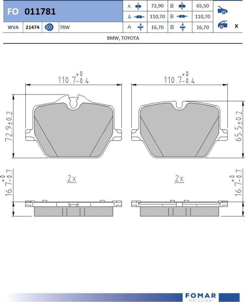 FOMAR Friction FO 011781