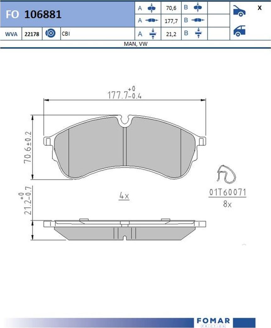 FOMAR Friction FO 106881