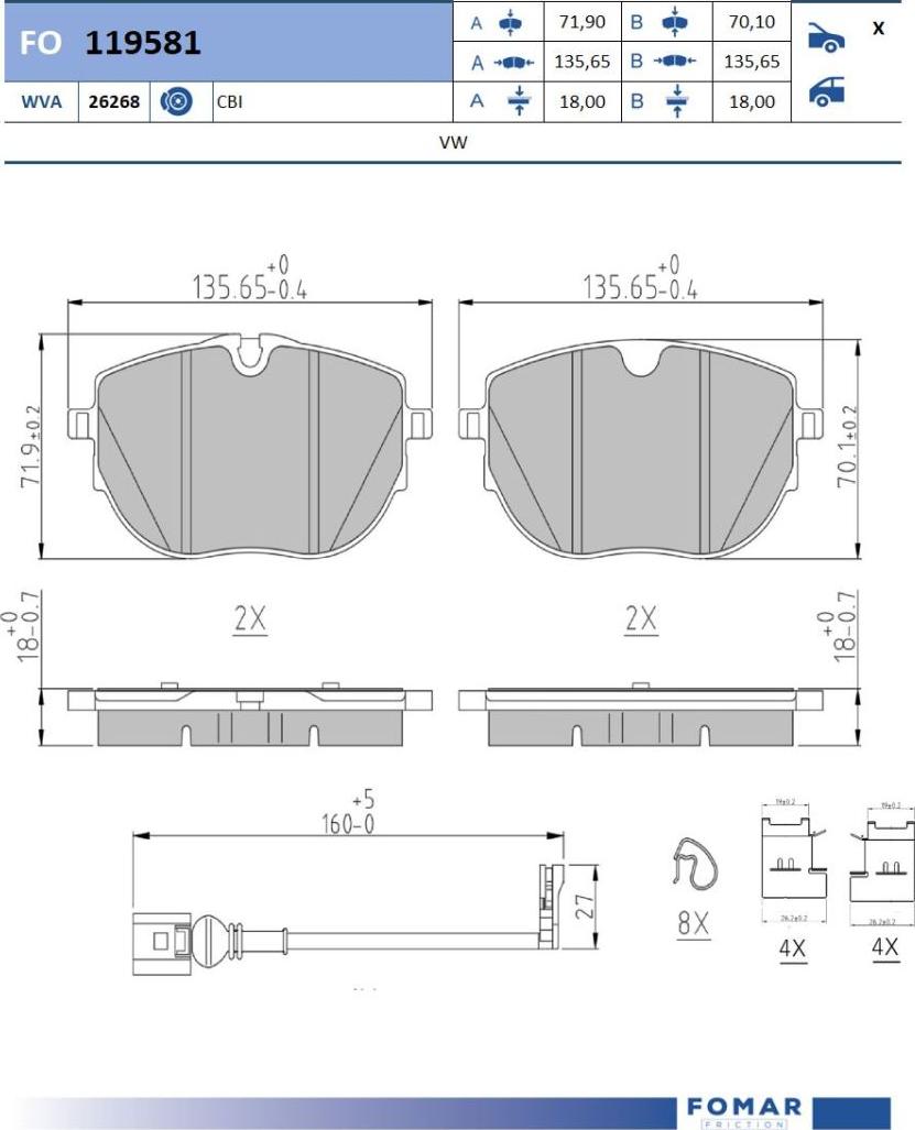 FOMAR Friction FO 119581