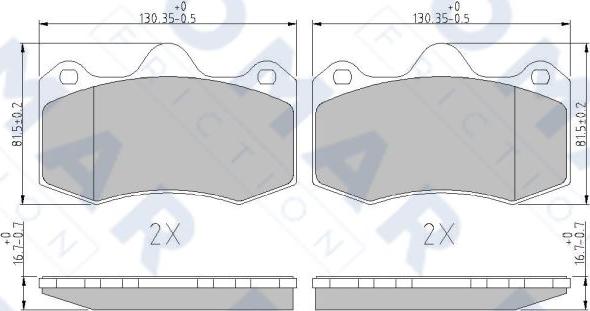FOMAR Friction FO 245381 - Auto