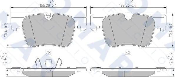 FOMAR Friction FO 261481 - Bremžu