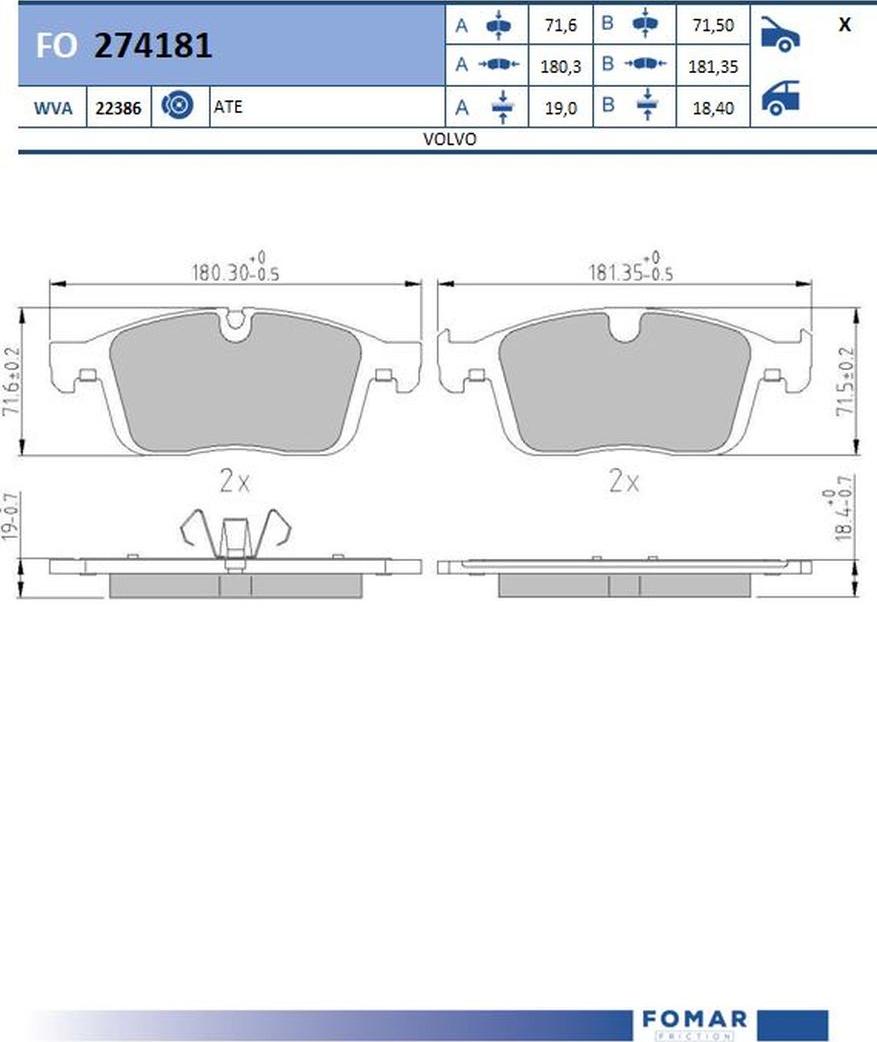FOMAR Friction FO 274181