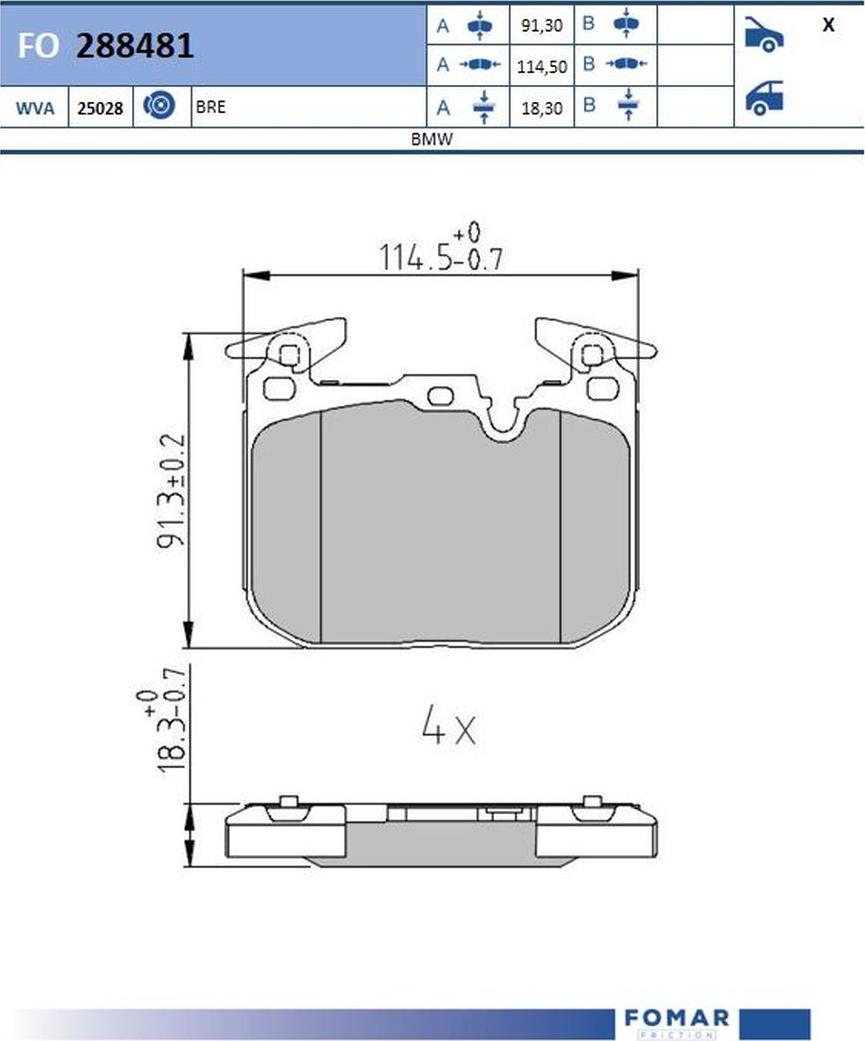 FOMAR Friction FO 288481